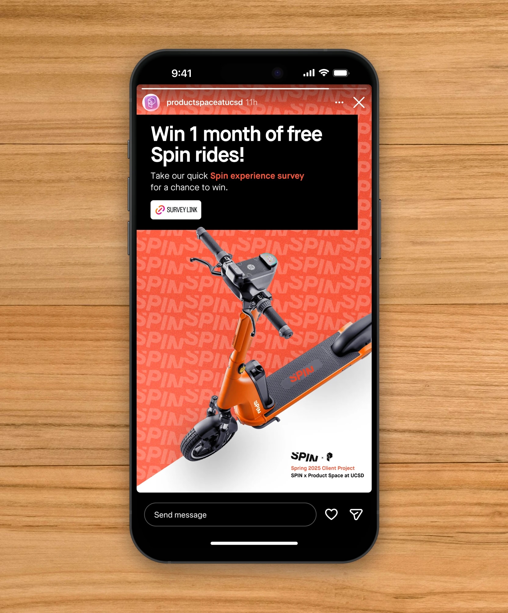 SPIN Product Space story prototype